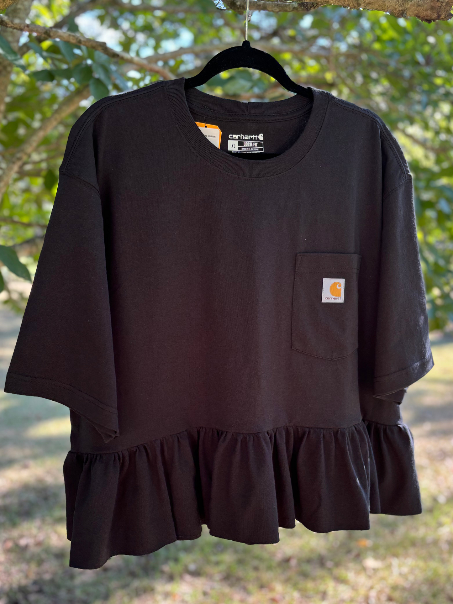 Solid Single Ruffle Plus Size