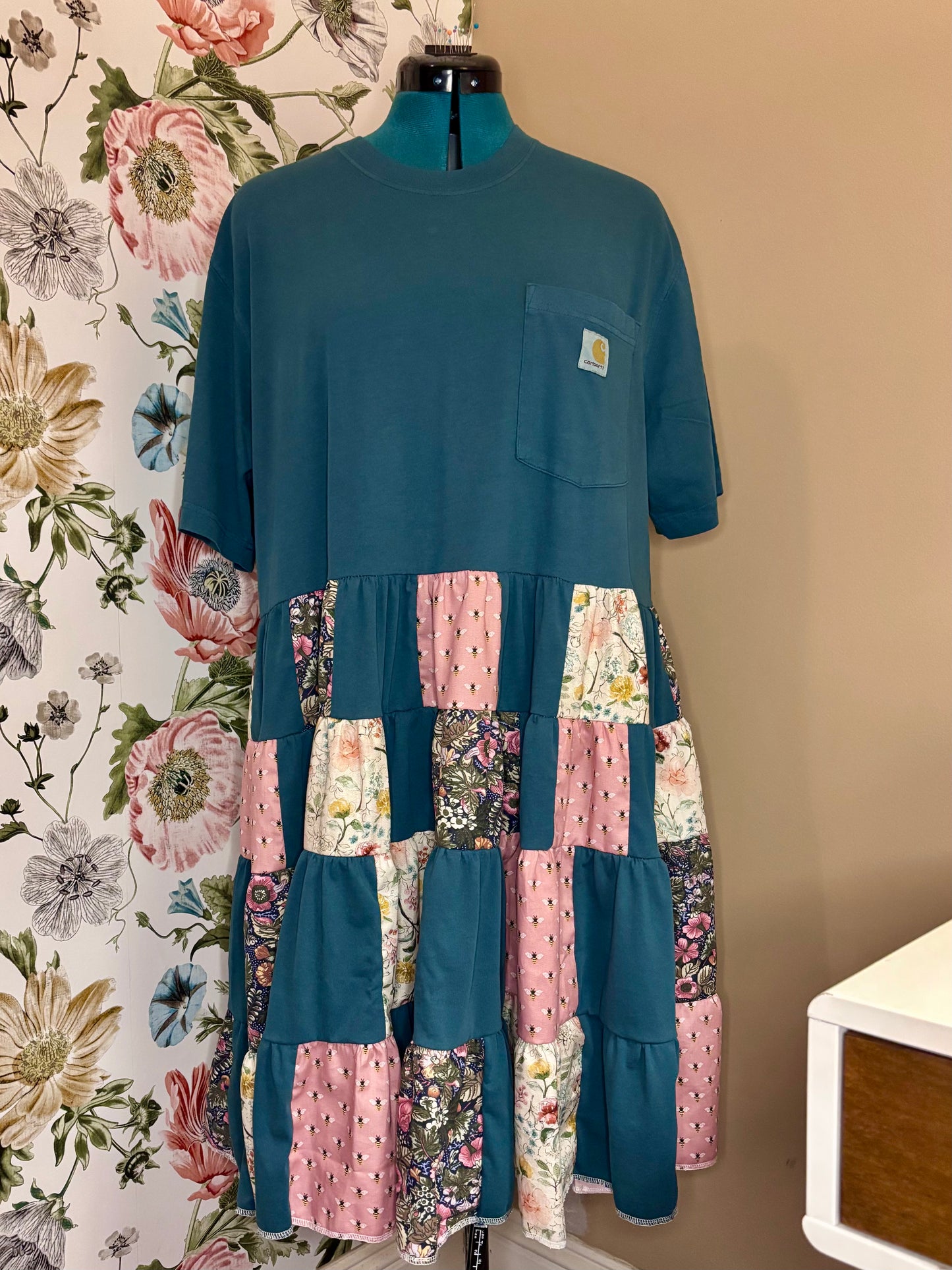 4 Tier Patchwork Dress Plus Size