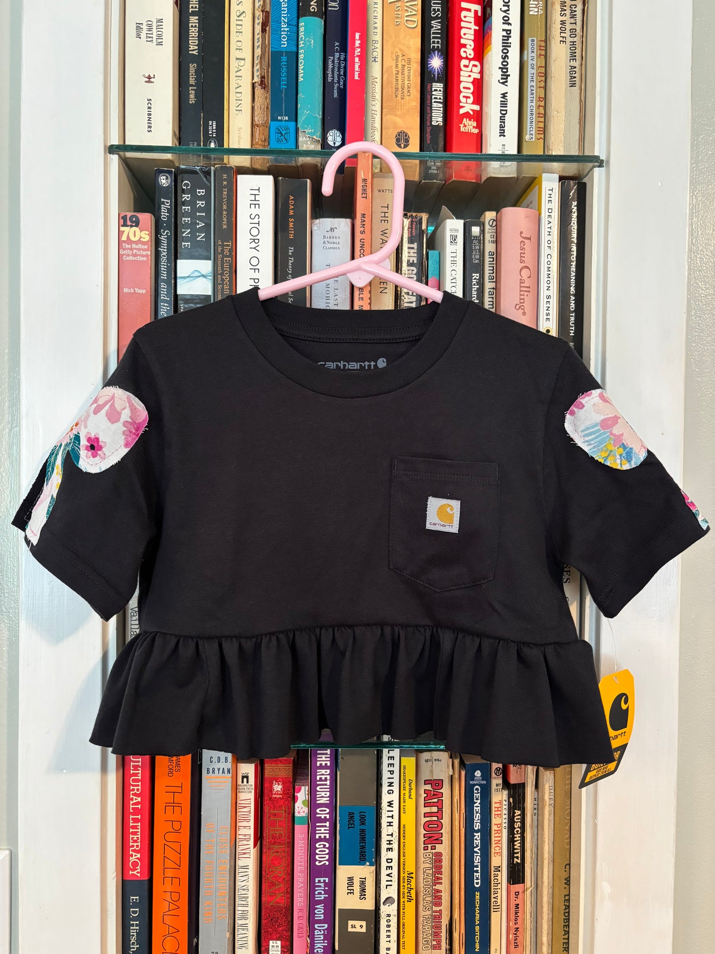 Kids Short Sleeve Single Ruffle Bow Sleeve