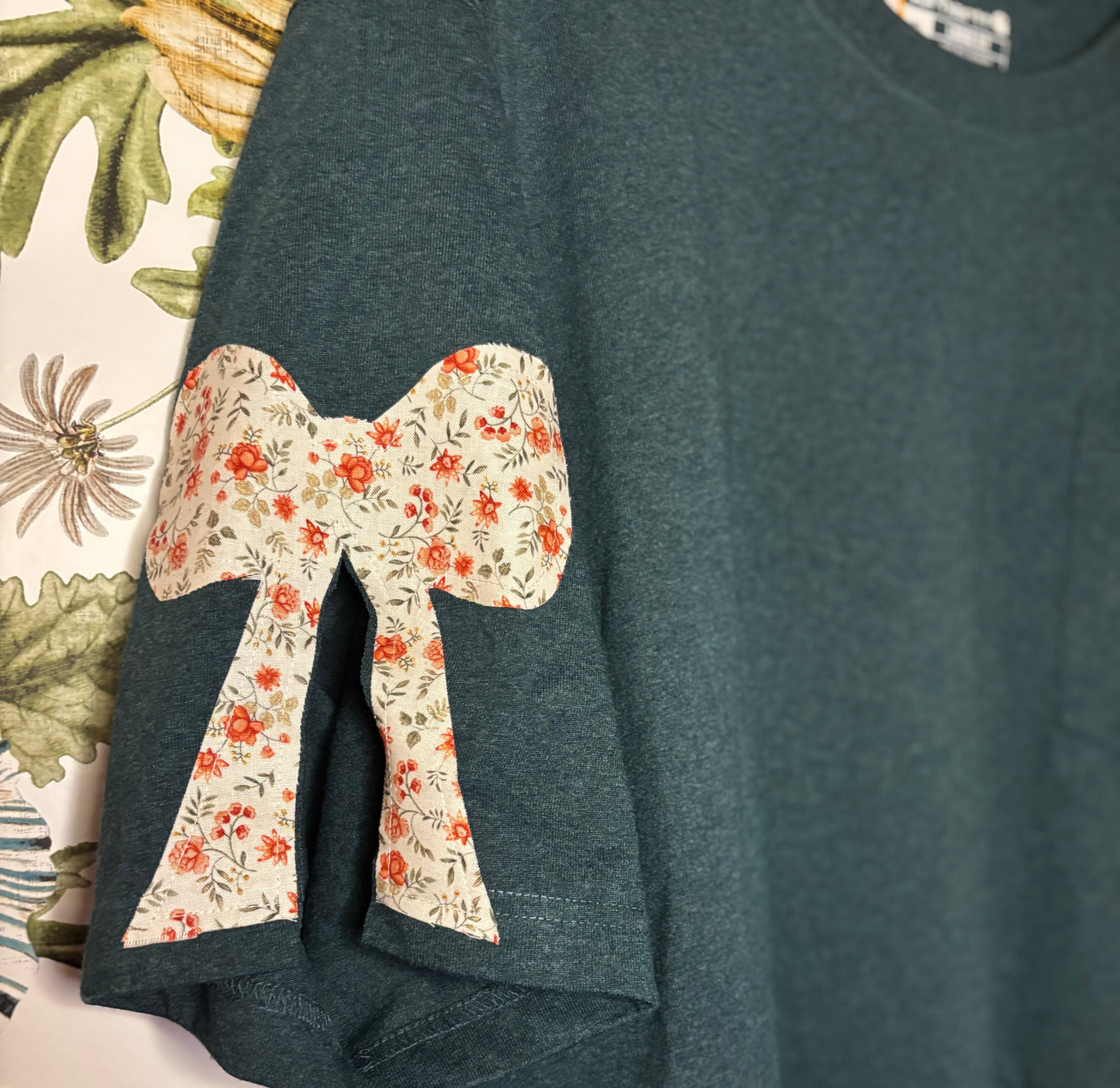 Short Sleeve NO RUFFLE Bow Sleeve Plus Size