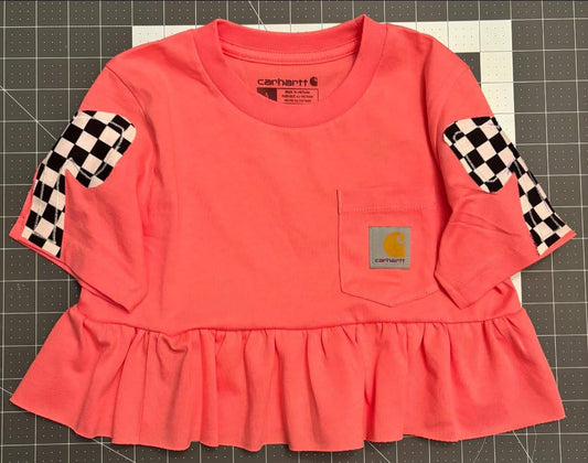 Youth Short Sleeve Single Ruffle Bow Sleeve