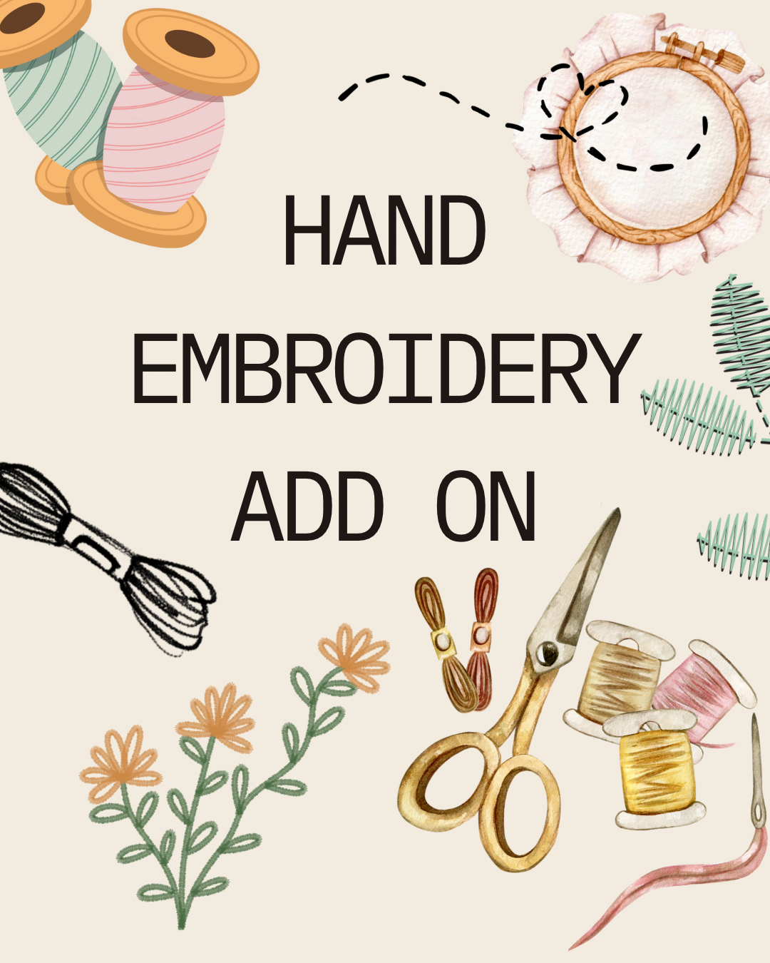 Add On - Hand Embroidery