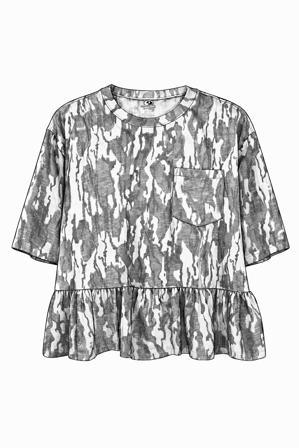 Camo Single Ruffle