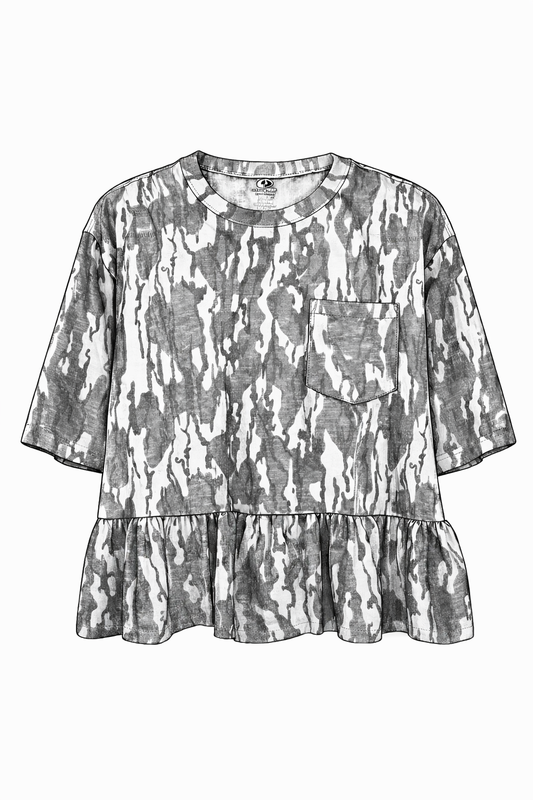 Camo Single Ruffle