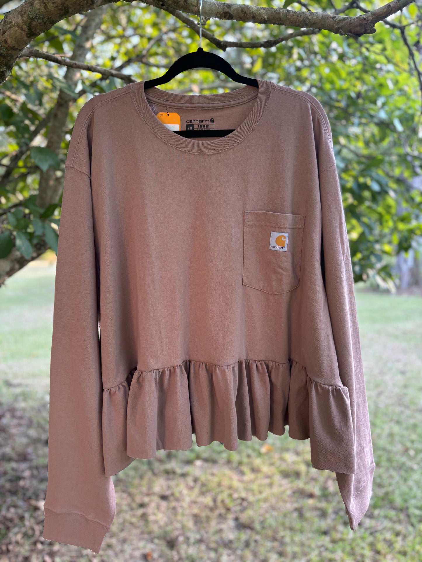 Long Sleeve Single Ruffle